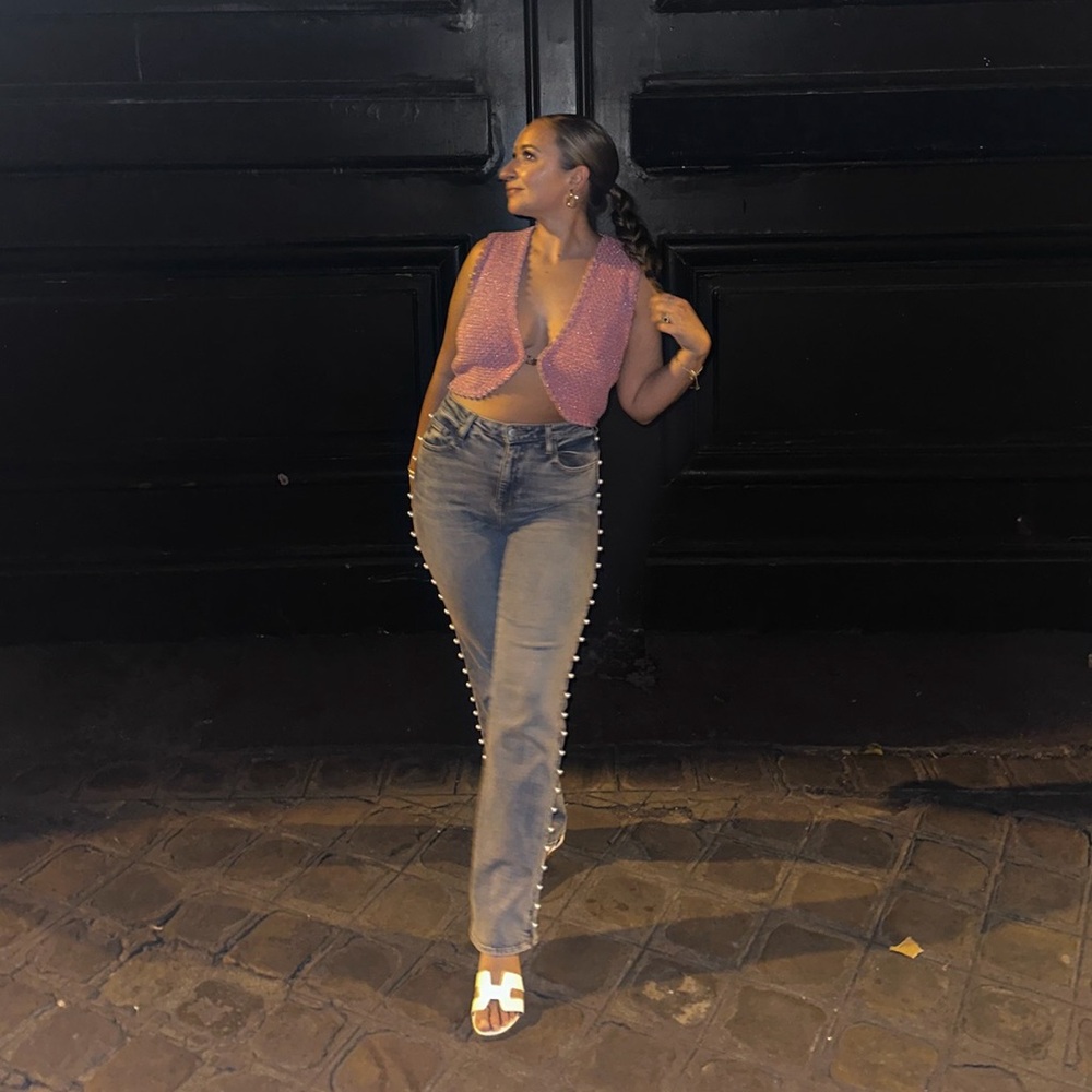 Maje Pink Sweater Vest - Picture 3 of 3